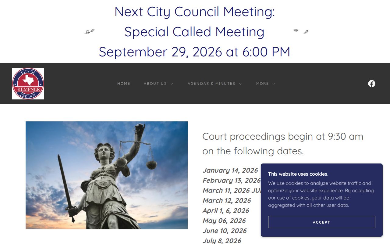 Kempner Municipal Court location and court records